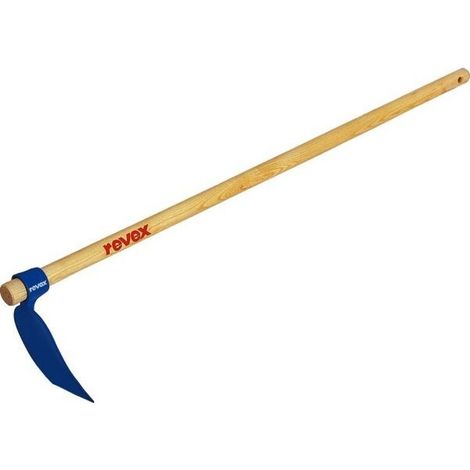 Revex – Houe forgée en acier trempé – Manche en frêne vernis pour prise confortable – Outil de jardinage durable et efficace (1/4)