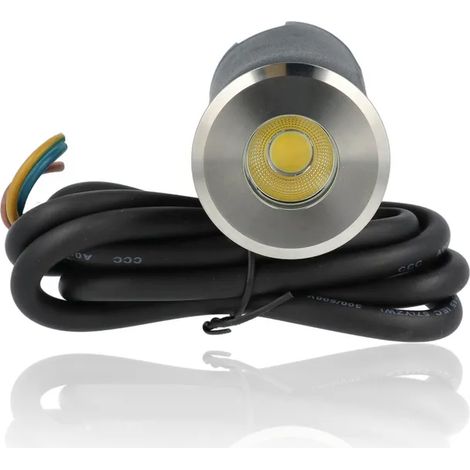 Faretto da interrare diam.42mm, 3W, 12Vdc, Luce Naturale (1/2)