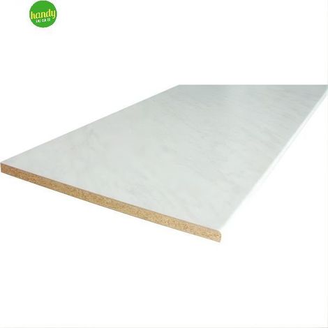 Top cucina effetto marmo Carrara 2050x600x38 mm