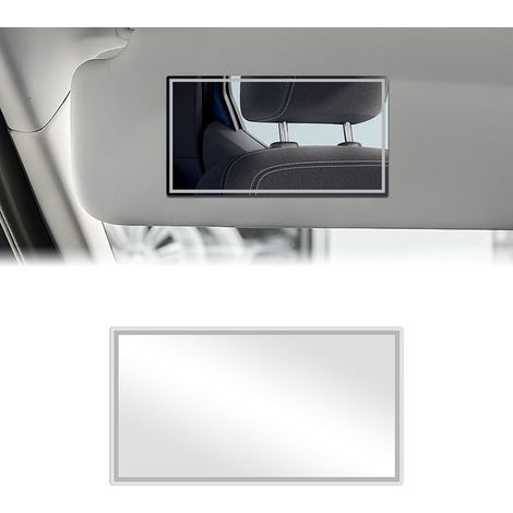 Miroir de courtoisie de voiture, 1 PCS grand Miroir de Maquillage de Voiture,Miroir Pare Soleil Voiture,Miroir de maquillage autocollant,Miroir HD pour voitures et aux salles de bains(15080mm) (1/5)
