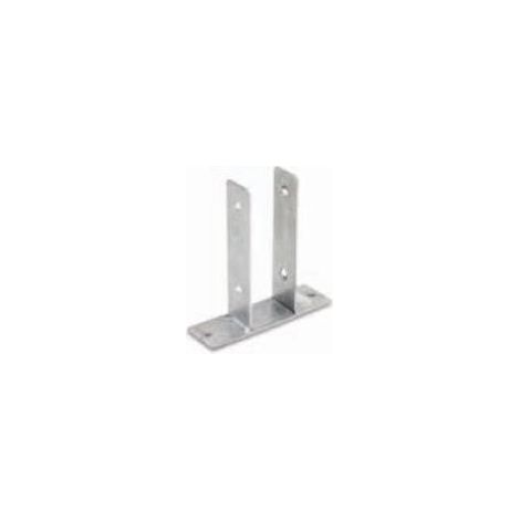 Ancoraggio palo 9x9 cm da pavimento – 2 pz – Acciaio zincato