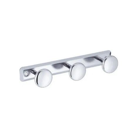 Set mit 4 schwarzen, quadratischen Türhaken aus Metall für Bademäntel