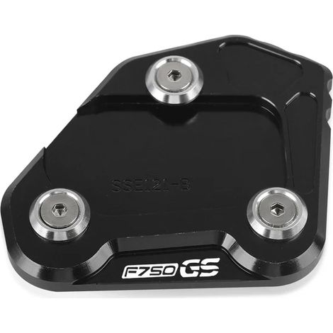 (LOGO F750GS) Béquille latérale CNC (extension de béquille latérale) compatible avec BMW F750GS, F850GS et F900GS Adventure (2018-2023) maxpower (1/4)