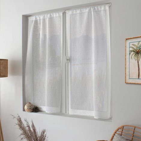 Paire de Voilages Tissé "Serena" 60x90cm Écru (1/4)
