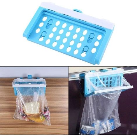 Porte sac poubelle Cuisine en plastique suspendue Pliable poubelle Bacs à ordures de cuisine pour Collecte Déchets Cuisine (1/5)