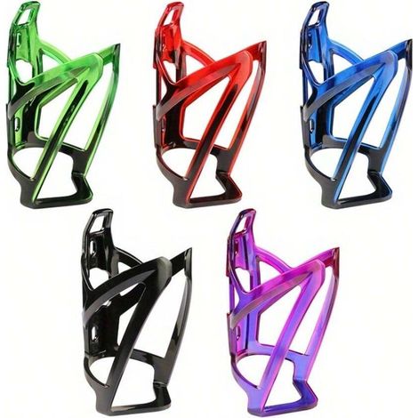 Support de bouteille d'eau pour vélo, porte-gobelet en plastique ultra-léger, accessoire d'équipement cyclisme pour vélos, VTT, vélos de route, noir et bleu (1/4)