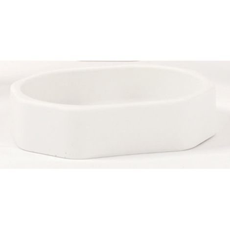 Porta sapone da appoggio bianco piattino mod. Otto