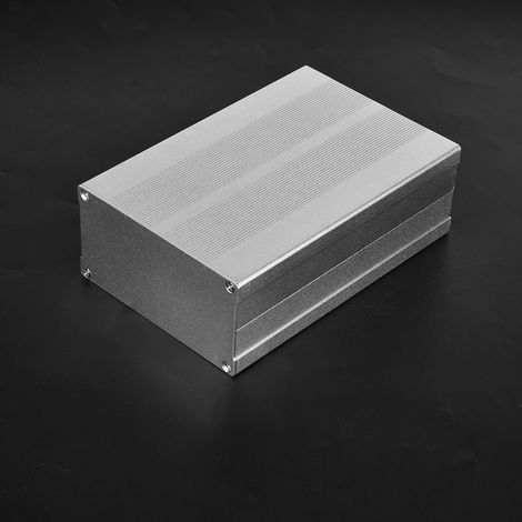 Boîtier en alliage d'aluminium argenté sable pour circuit imprimé, 55 x 106 x 160 mm (1/5)