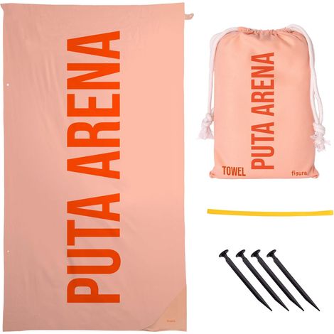 Fisura – Asciugamano da spiaggia grande Pta Arena. Asciugamano in microfibra leggera per piscina, spiaggia, campeggio o picnic. Anti sabbia. Asciugatura rapida. Regalo originale. 180 x 100 cm (1/5)
