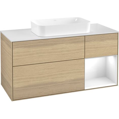 Villeroy & Boch F711GFPC Armoire sous-vasque Finion F71 (1/2)