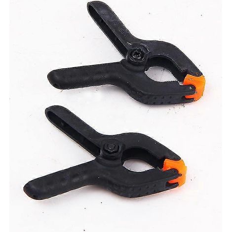 Bazhou Hochleistungs-Federklemmen aus Nylon mit extra starker Festigkeit und Griffigkeit für Heimwerkerprojekte, Holzbearbeitungsprojekte und Fotostudios (8 Stück, Schwarz)