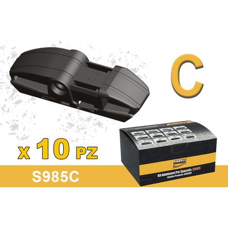 Kit 10 Attacchi C Per Spazzole Tergicristallo S985 Flat e T191 Ibrida (1/3)