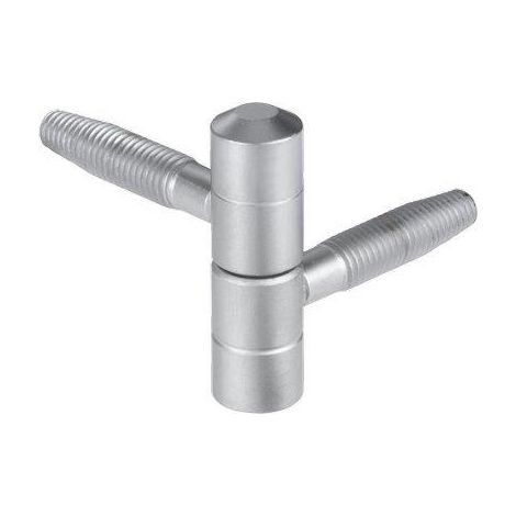 CERNIERA TIPO ANUBA 119 AGB - ACCIAIO CROMATO OPACO MM13- 4 pezzi