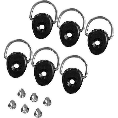 10pcs Kayak Paddle Buckle Functional 304 Stainless Steel D Ring Boat Tie Down Loop Shackle Fitting( ) (1/5)