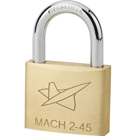 Cadenas FTH MH2 à clé, corps en laiton et anse en acier cémenté, base de 45mm, 2 clés - FTH (1/5)