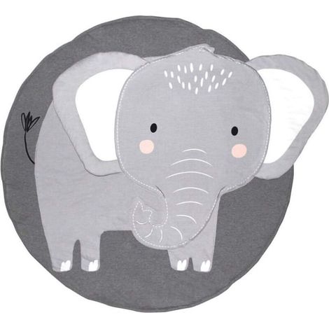 tapis de sol éléphant dessin animé-Ensoleillé (1/4)