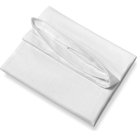 Housse pour Oreiller Blanc 40 x 80 cm, 100% Coton, Polyester, 80 x 80 cm (1/4)