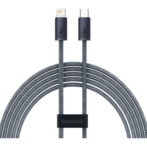 Cable USB-C a Lightning de la serie Dynamic de Baseus, 20 W, 2 m (gris) (1/5)