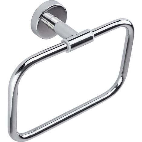 Inda - Porte-serviettes à anneau en acier poli