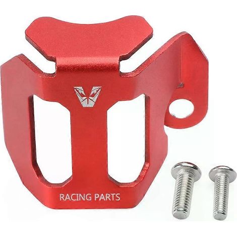 Aplicable a DUCATI Monster 937 950 796 696 Hypermotard 821 Supersport 939 Scrambler 800 Protector de depósito de líquido de freno trasero (rojo) (1/5)