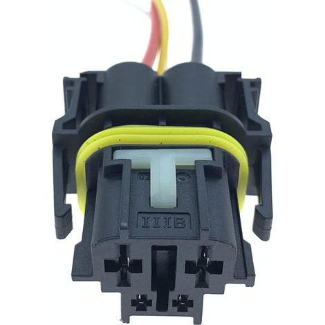 9442401 Mâle/Femelle 10109790 Compatible avec les prises de ventilateur électrique Mercedes-Benz DJ7041Y-2.8-6.3-11/21 -- Prise simple