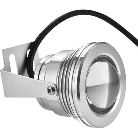 lampe sous-marine Lampe de projecteur LED pour Aquarium 12V 10W RGB pour Aquarium piscine jardin jardin coquille d'argent (1/5)
