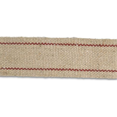 Chapuis B/gj120 Cinghia in juta – Larghezza 60 mm – Bobina di 20 m – ecrue a righe rosso 1 ecru/rosso
