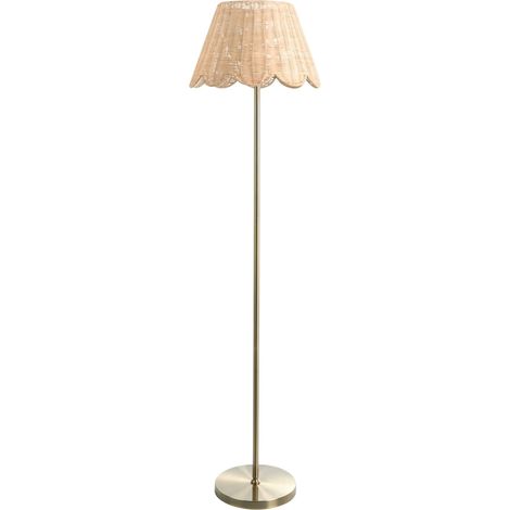 Stehlampe SALM Rattan Naturfarben (1/5)