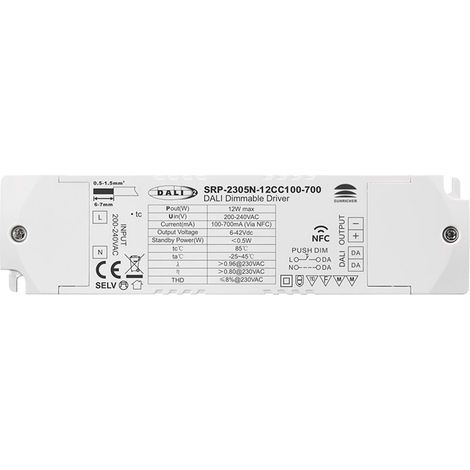 Driver Regulable DALI DT6 Monocolor 220-240V - Salida 6-42V