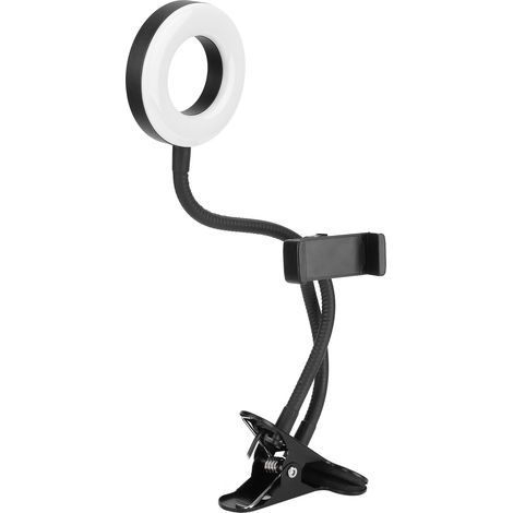 USB-LED-Ringlicht mit Klemme, 10 Dimmstufen für Live-Fotografie, Lesen und Sticken (1/5)