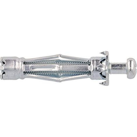 Set de 16 Pièces - Cheville Métallique à Expansion - Vis Métrique M5 - Fixation Pour Parois Vides - Acier Galvanisé - Gris - 5 x 36 mm