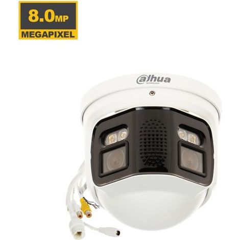 Dahua Telecamera panoramica IP Dome 8Mp Full-Color 40M - IPC-PDW5849-A180-E2-ASTE (2 X 3.6mm) S