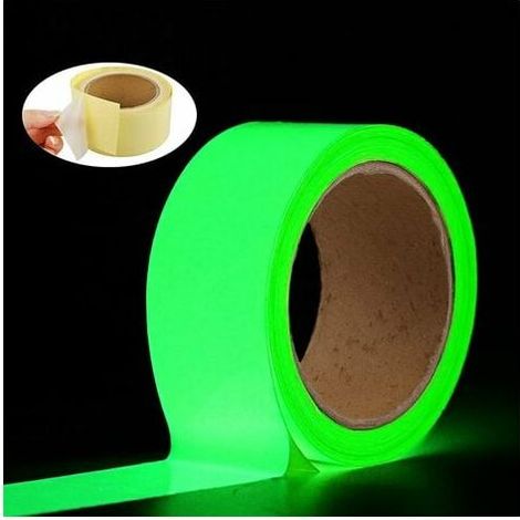 Ruban Autocollant Ruban Fluorescent 5M X Ruban Adhésif Phosphorescent Lumineux 5Cm Glow In The Tape Dark Pour Décoration De La Maison De Signe De Sécurité