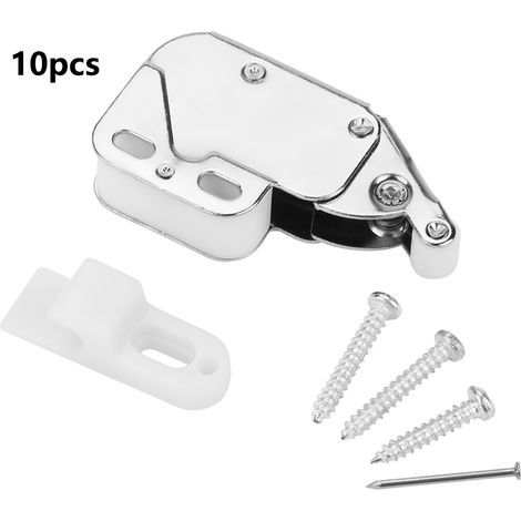 10 Stück Mini-Touch-Schranktürschlösser mit federnder Schließfunktion (1/5)