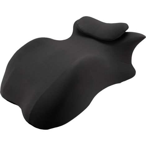 Coussin Prone Coin Mousse à Mémoire Multi Position – Support Jambes Élévation Lit Massage Lecture Sommeil, Noir (1/5)