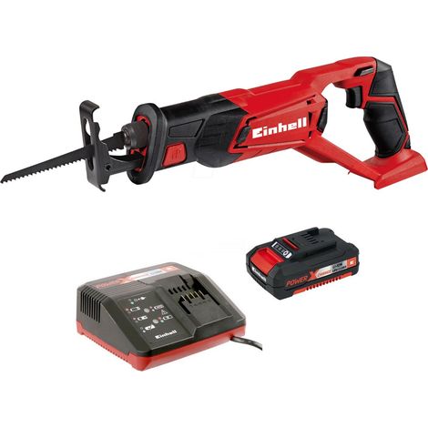 Einhell Cordless Reciprocating Recip Saw Power X Change 18v + 2ah TE-AP 18LI