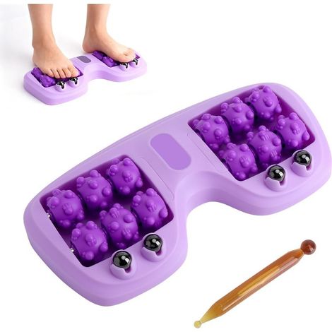 Rouleau de massage pour les pieds avec stylo de massage, rouleau de massage portable double pour massage des pieds, rouleau de massage des pieds, appareil de massage des pieds (1/5)