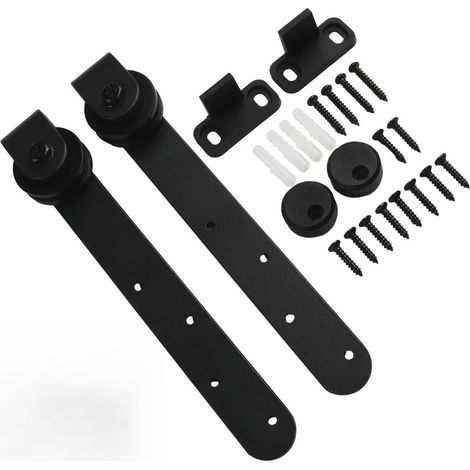 Kit de quincaillerie for Mini Portes de Grange coulissantes, 1 Ensemble, Rails Lisses et Silencieux for Portes de 1/2" et 1-1/8" (1/5)