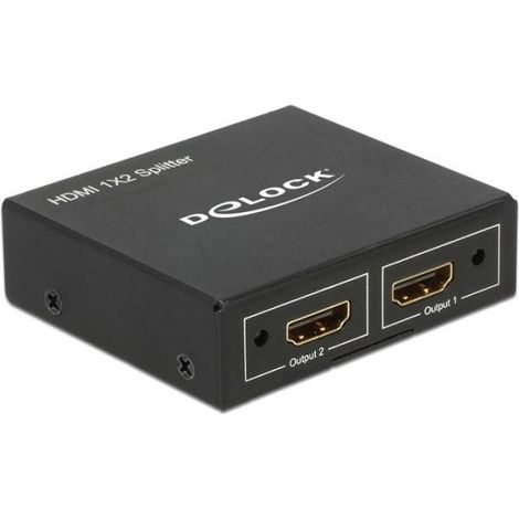 Delock 87701 splitter HDMI nero 2 porte (1/3)