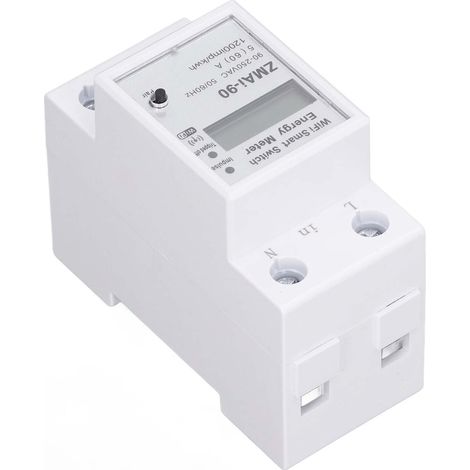 Compteur d'énergie monophasé multifonction Wi-Fi avec écran LCD, fonctionnement simplifié, 90-250 V, pour chauffe-eau (1/5)