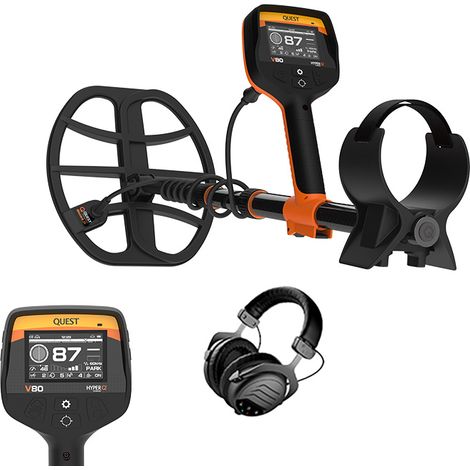 Détecteur de métaux Quest V80 + Casque sans fil