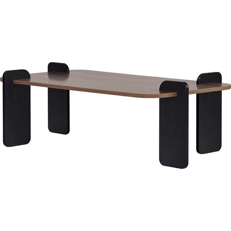 SITA - Table basse rectangulaire effet noyer 120cm