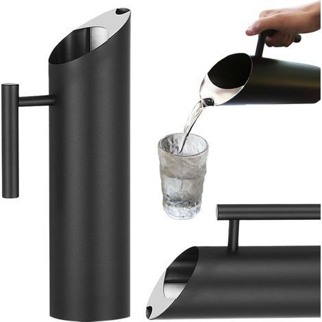 1 Pichet à Eau Inox 2L Poignée Ergonomique Acier Inoxydable Finition Miroir Maison Restaurant Bar (1/5)