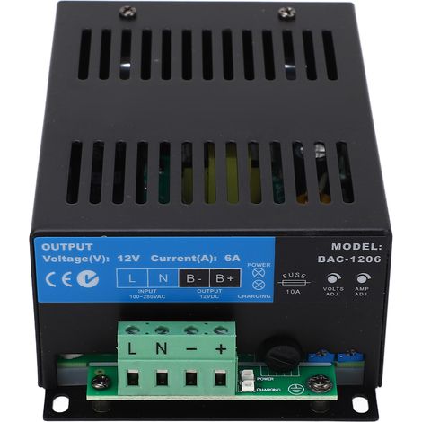 12-V-Gleichstrom-Dieselgenerator-Batterieladegerät, 2-stufiges Laden, intelligentes Schaltnetzteil für 100–280 V Wechselstrom (1/5)