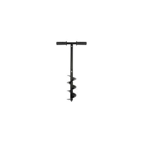 Ensemble de forets de tarière de jardin, tarière de terre avec poignée antidérapante, tarière de jardin, perceuse en spirale, poteau de clôture rapide, 10 x 60 cm