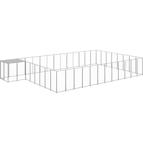 Hundezwinger Silbern 30,25 m² Stahl