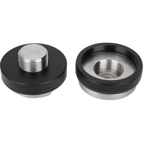 Marteau à café double tête de 51 mm en acier inoxydable, distributeur de café, fournitures pour cafés (1/5)