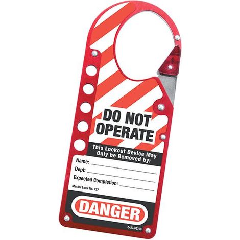 Master Lock 427 Snap-on Hasp Lockout Labelled MLKS427 (1/3)
