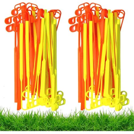 Lot de 100 lames de rechange flexibles universelles pour débroussailleuse - Pas besoin de ficelle (1/5)