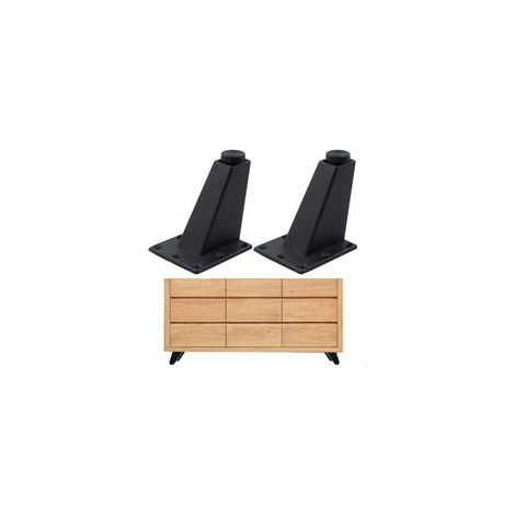 Pieds De Table Meuble Canapé Convient pour Armoire Table Basse TV Et Autres Meubles Hauteur Réglable 4 Pièces 8 X 7 6,3 cm Robuste Durable Forte Capacité Aluminium Résistant à Abrasion et Lisse